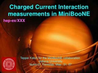 Charged Current Interaction measurements in MiniBooNE