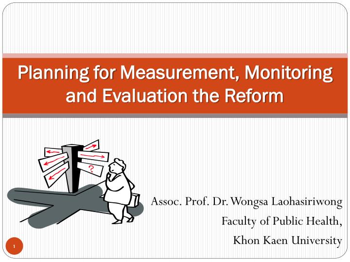 planning for measurement monitoring and evaluation the reform