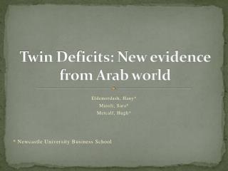 Twin Deficits: New evidence from Arab world