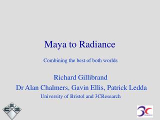 Maya to Radiance