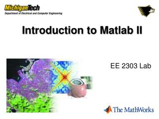 Introduction to Matlab II