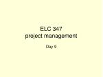 ELC 347 project management - slide 1