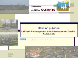 elaboration du plu de saubion