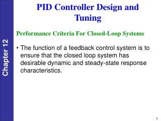PID Controller Design and Tuning