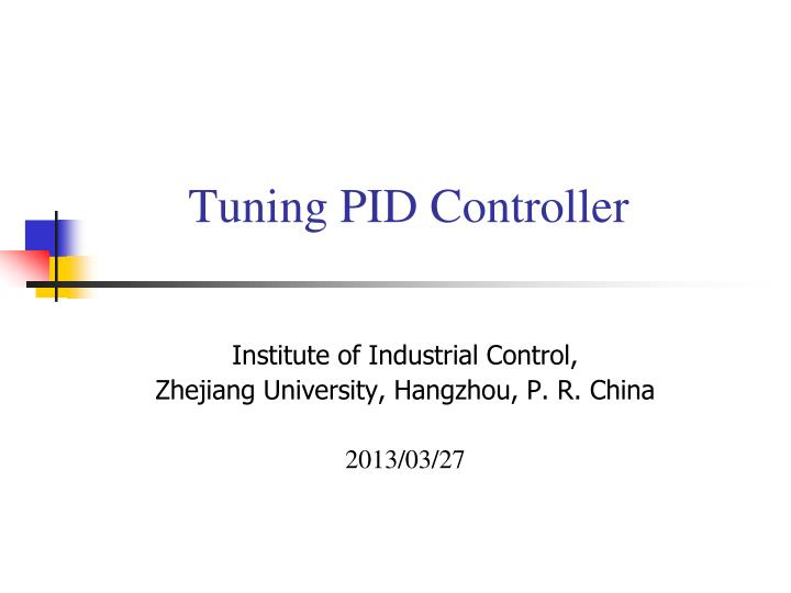 tuning pid controller