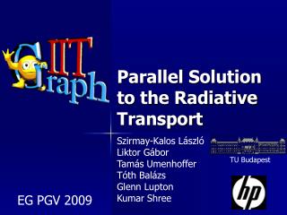 Parallel Solution to the Radiative Transport