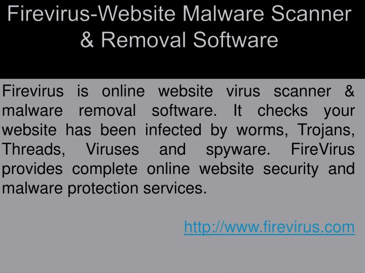 firevirus website malware scanner removal software