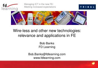 Managing ICT in the new FE: Meeting increased expectations