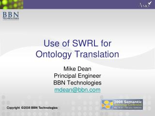 Use of SWRL for Ontology Translation