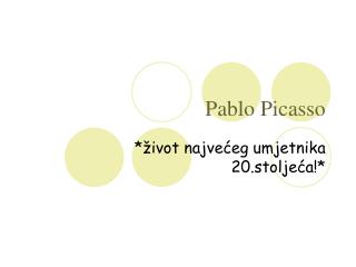 pablo picasso
