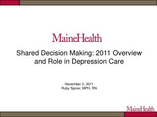 Shared Decision Making Defined