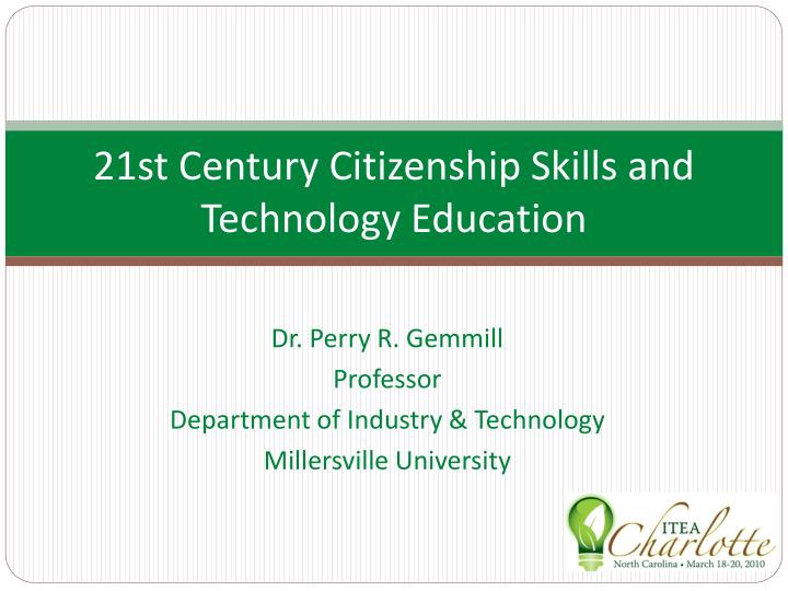 21st century citizenship skills and technology education
