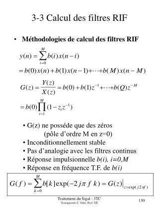 3 3 calcul des filtres rif