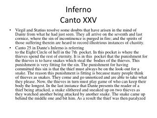 Inferno Canto XXV