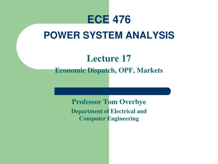 ece 476 power system analysis