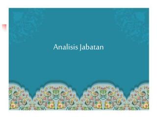analisis jabatan