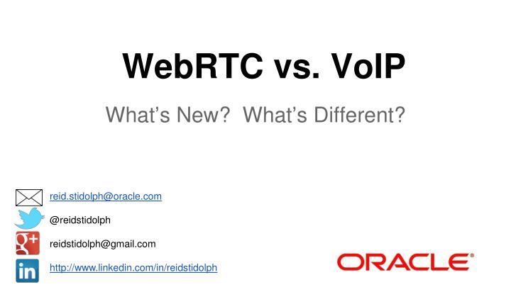 webrtc vs voip