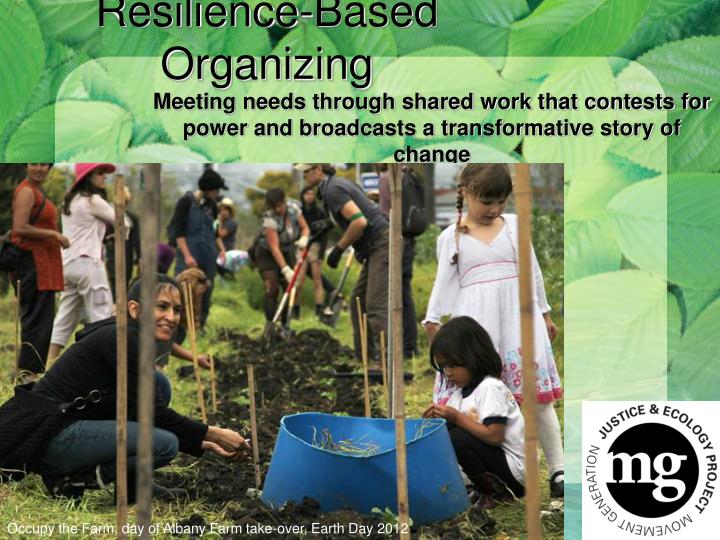 resilience based organizing