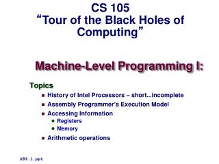 Machine-Level Programming I: