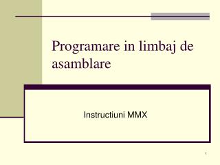 programare in limbaj de asamblare