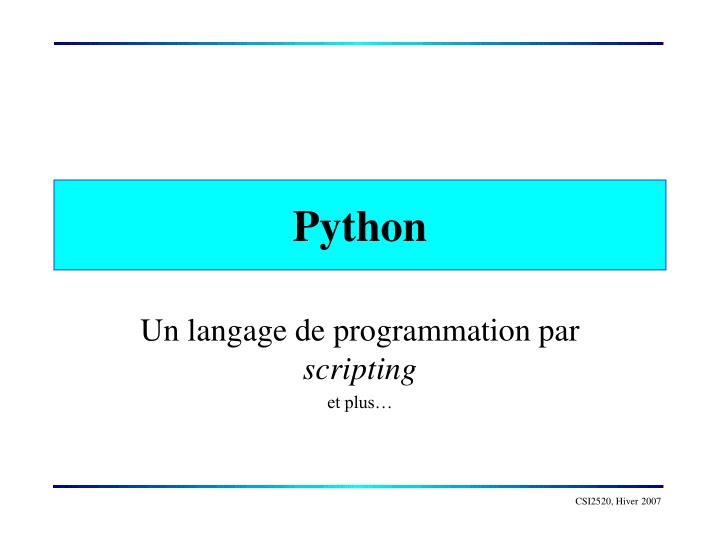 python