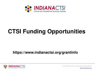 CTSI Funding Opportunities