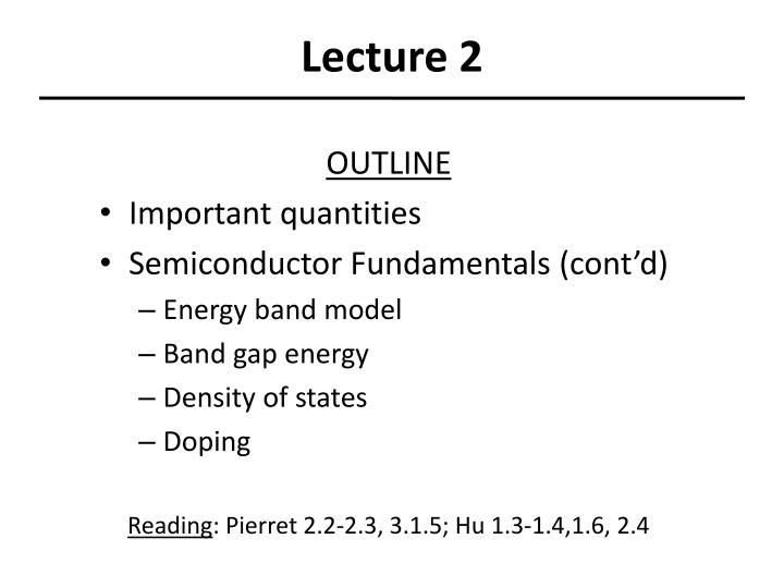 lecture 2