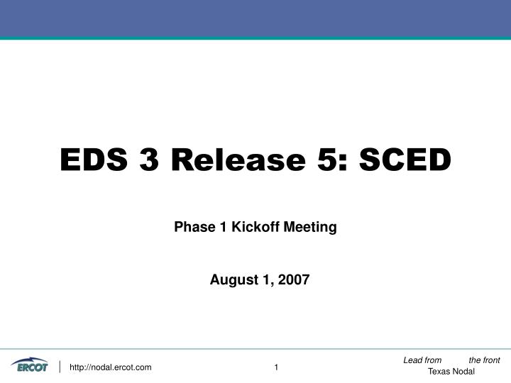 eds 3 release 5 sced