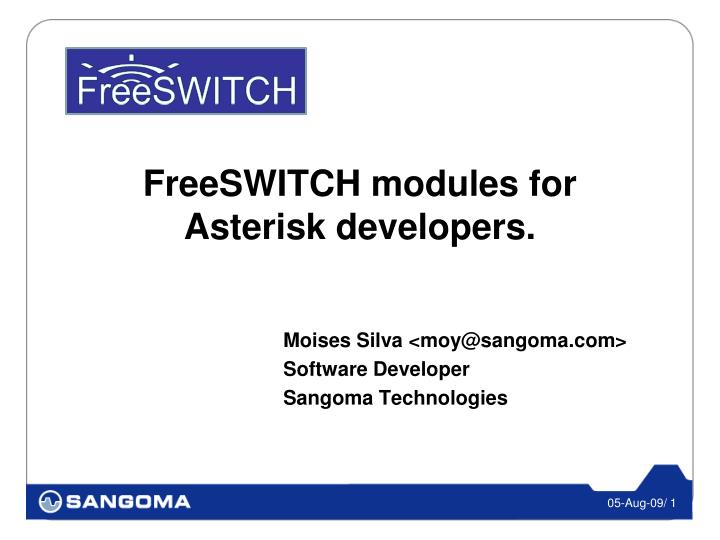 freeswitch modules for asterisk developers