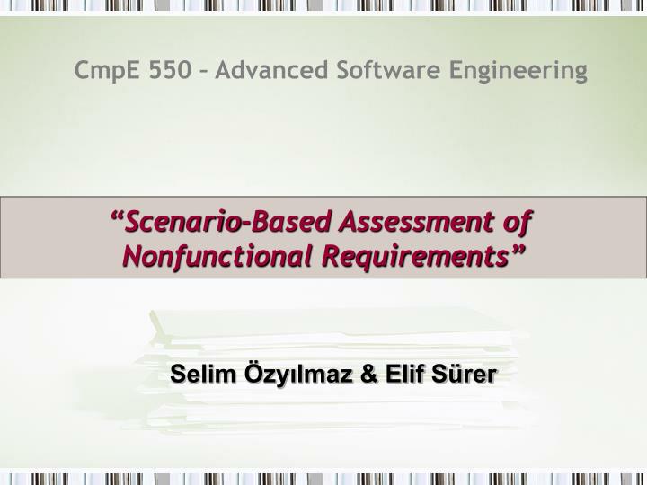 cmpe 550 advanced software engineering