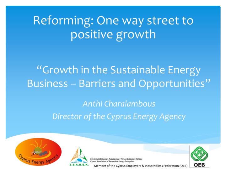 growth in the sustainable energy business barriers and opportunities