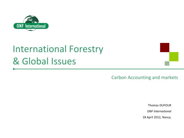 international forestry global issues