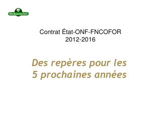 contrat tat onf fncofor 2012 2016