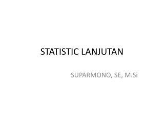 statistic lanjutan