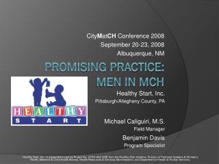 Promising Practice: Men in MCH