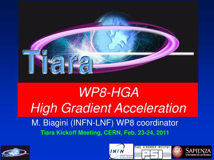 wp8 hga high gradient acceleration