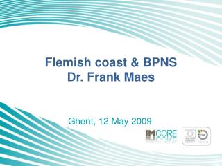 Flemish coast &amp; BPNS Dr. Frank Maes