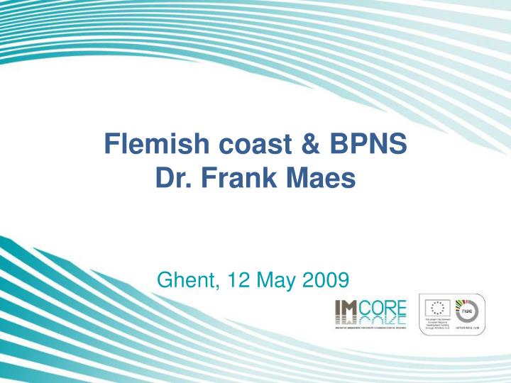 flemish coast bpns dr frank maes