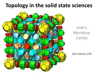 Topology in the solid state sciences