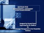 SECTION FIVE ENVIRONMENTAL ASSESSMENT SCANNING THE REMOTE ENVIRONMENT - slide 1