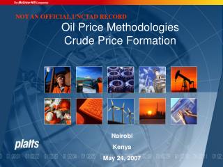Oil Price Methodologies Crude Price Formation
