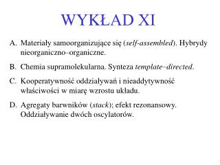 WYK ŁAD XI