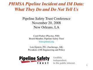 Carol Parker (Placitas, NM) Board Member, Pipeline Safety Trust pstrust