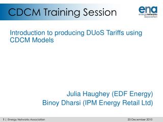 CDCM Training Session