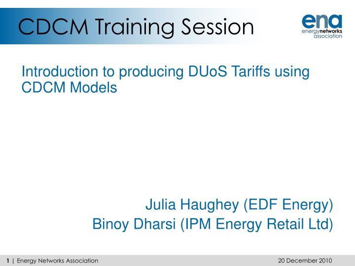 cdcm training session