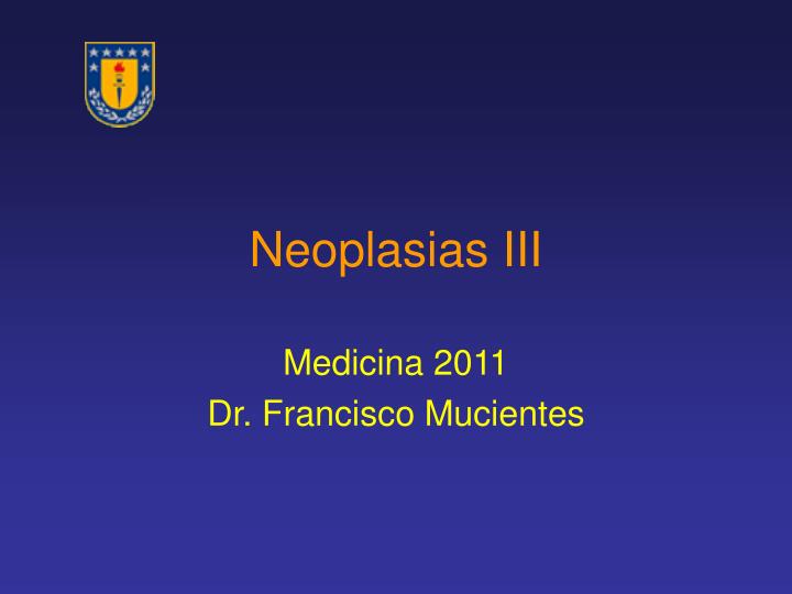 neoplasias iii