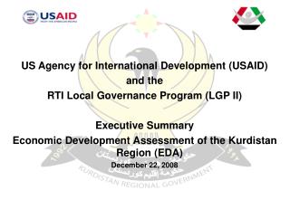 US Agency for International Development (USAID) and the RTI Local Governance Program (LGP II)