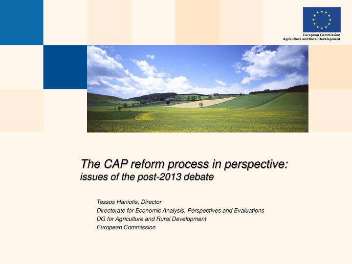the cap reform process in perspective issues of the post 2013 debate