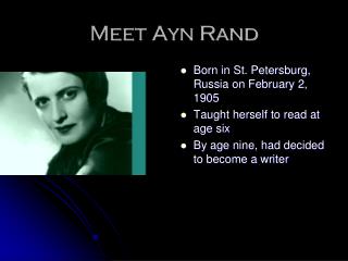 Meet Ayn Rand
