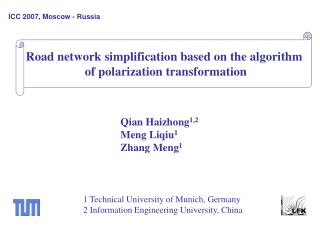 Qian Haizhong 1,2 Meng Liqiu 1 Zhang Meng 1